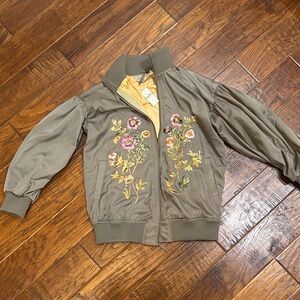Anthropologie Floral Embroidered Women's Jacket Size XXS brand new with tags